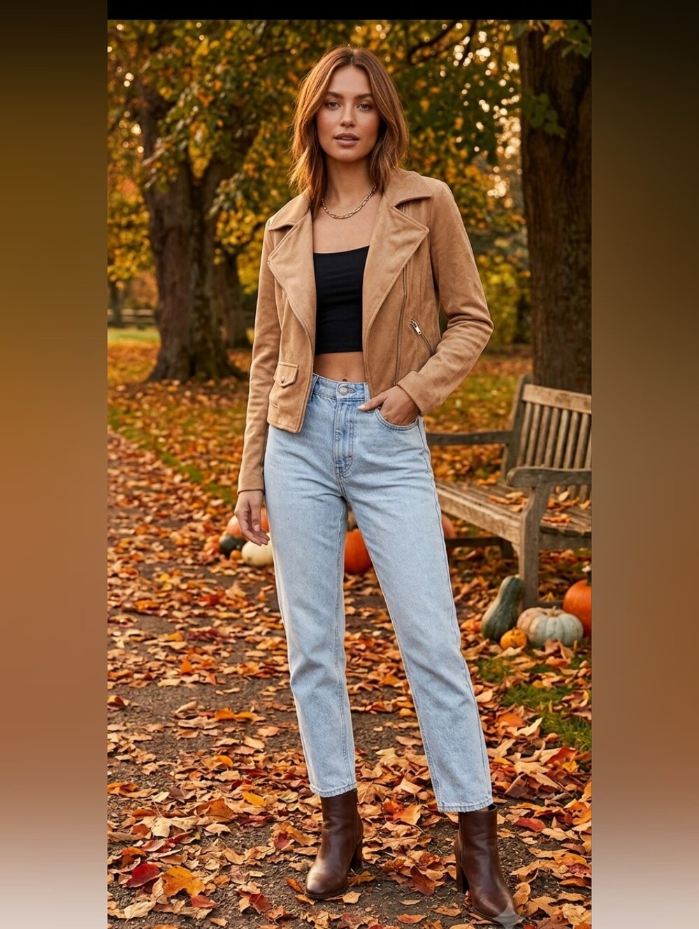 VICI Camel Super Soft Suede Jacket